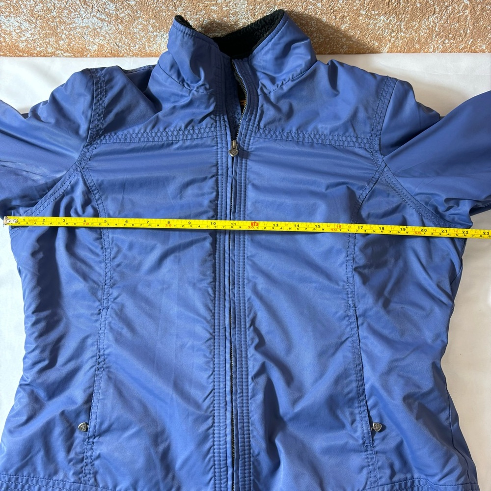 Ariat Jacket Lightweight Fleece Lined Zipper High Collar Coat Blue Size Large - Picture 12 of 16